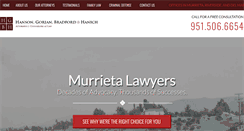 Desktop Screenshot of hgblawyerstemecula.com